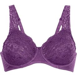 Biustonosz minimizer bonprix jagodowy. Biustonosze marki bonprix. Za 32.99 zł.