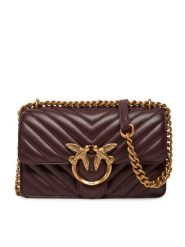 PINKO Torebka Love One Mini Dc PE 25 PCPL 100074 A0F1 Fioletowy. Fioletowe kopertówki Pinko, bez wzorów, ze skóry, wizytowe, bez dodatków. Za 1,239.00 zł.