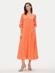 JOOP! Sukienka letnia 30042067 Pomarańczowy Regular Fit. Brązowe sukienki Joop!, bez wzorów, z lyocellu, bez kołnierzyka, bez ramiączek. Za 689.99 zł.