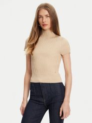 Guess Sweter W5YR04 Z0040 Beżowy Regular Fit. Brązowe swetry Guess, m, z aplikacjami, z syntetyku, bez ramiączek. Za 299.99 zł.