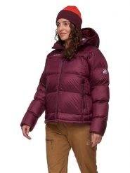 Mammut Kurtka zimowa "Glacier Glow IN" w kolorze czerwonym rozmiar: S. Czerwone kurtki Mammut, na zimę, s, bez wzorów, z puchu, bez kaptura. Za 689.95 zł.