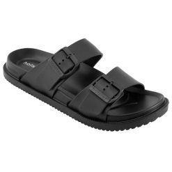 Sandały damskie Holster Soleseeker. Czarne sandały HOLSTER, bez wzorów, z materiału, eleganckie, bez obcasa, bez zapięcia. Za 315.50 zł.