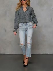 LA Angels Bluzka w kolorze czarno-białym rozmiar: L. Białe bluzki LA Angels, l, bez wzorów, bez kołnierzyka, bez ramiączek. Za 130.99 zł.