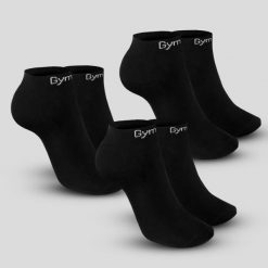 Skarpety unisex fitness do kostek czarne 3Pack. Czarne skarpetki GYMBEAM, bez wzorów, z bawełny. Za 29.90 zł.