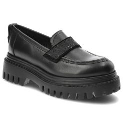 Czarne Półbuty Karino Eleganckie Skórzane Buty. Czarne półbuty wsuwane Karino, bez wzorów, ze skóry, biznesowe, bez obcasa. Za 359.00 zł.