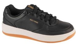 Buty sportowe do chodzenia damskie, Sport Court 2.0 - Core Essential. Białe buty treningowe Skechers, bez wzorów, z materiału, przed kostkę, bez zapięcia, trekkingowe, skechers sport. Za 289.99 zł.
