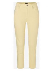 More & More Spodnie w kolorze żółtym rozmiar: 40. Żółte spodnie materiałowe More & More, z aplikacjami, z materiału, klasyczne, z podwyższonym stanem. Za 83.22 zł.