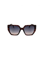 Guess Damskie okulary przeciwsłoneczne w kolorze brązowo-szarym rozmiar: 54. Brązowe okulary przeciwsłoneczne Guess, z aplikacjami, z tworzywa sztucznego, sztuczne. Za 209.95 zł.