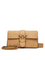 PINKO Torebka Love One Classic Slouchy Fl PE 25 PLTT 104524 A2C2 Beżowy. Brązowe torebki klasyczne Pinko, bez wzorów, z nubiku, bez dodatków. Za 1,849.00 zł.