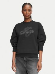 HUGO Bluza Danicey 50570917 Czarny Relaxed Fit. Czarne bluzy Hugo, xl, bez wzorów, z bawełny, bez kaptura. Za 679.99 zł.