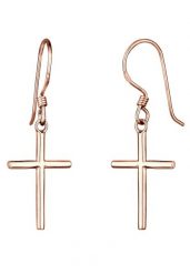 Elli Damska zawieszka na ucho Krzyżyk Symbol ze srebra próby 925 Sterling Silver Kolczyki 1 ct Damski. Szare kolczyki Elli, srebrne. Za 248.99 zł.