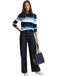 Tom Tailor Sweter w kolorze niebiesko-granatowo-czarnym rozmiar: XS. Czarne swetry Tom Tailor, xs, bez wzorów, bez ramiączek. Za 89.95 zł.