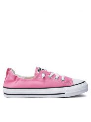 Converse Trampki Chuck Taylor All Star Shoreline Slip A11543C Różowy. Czerwone trampki Converse, bez wzorów, z materiału, retro, bez zapięcia. Za 189.99 zł.
