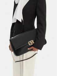 GINO ROSSI Torebka EO-LX10267 Czarny. Czarne torebki klasyczne Gino Rossi, bez wzorów, z materiału, bez dodatków. Za 329.99 zł.