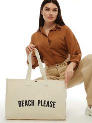 BAGmori Shopper bag w kolorze kremowym - 50 x 36 x 12 cm rozmiar: onesize. Brązowe shopper bag BAGmori, bez wzorów, z materiału, na ramię, bez dodatków. Za 43.99 zł.