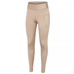 Legginsy do jazdy konnej damskie EQUESTRIAN QUEEN Salford 24SS z pełnym lejem. Brązowe legginsy EQUESTRIAN QUEEN, bez wzorów, sportowe. Za 290.99 zł.