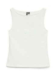 Vero Moda Top w kolorze białym rozmiar: XL. Białe topy Vero Moda, xl, bez wzorów, bez kołnierzyka, bez ramiączek. Za 82.95 zł.