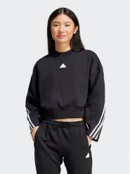 Adidas Bluza Future Icons 3-Stripes IP1549 Czarny Loose Fit. Czarne bluzy adidas, xs, bez wzorów, z syntetyku, bez kaptura. Za 169.99 zł.