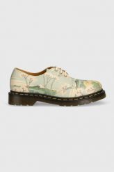Dr. Martens półbuty skórzane 1461 The Met. Półbuty wsuwane Dr Martens, bez wzorów, z gumy, z okrągłym noskiem, bez obcasa. W wyprzedaży za 719.99 zł.