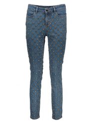 Guess Jeans Dżinsy - Slim fit - w kolorze niebieskim rozmiar: W24. Niebieskie jeansy Guess Jeans, z aplikacjami, z jeansu, klasyczne. Za 119.12 zł.