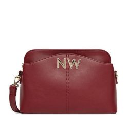 Torebka Nine West. Czerwone listonoszki Nine West, bez wzorów, bez dodatków. Za 199.99 zł.