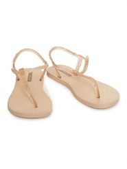 Ipanema Sandały w kolorze beżowym rozmiar: 40. Brązowe sandały Ipanema, bez wzorów, klasyczne, z otwartym noskiem, bez obcasa, bez zapięcia. Za 39.12 zł.