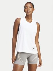 Adidas by Stella McCartney Top Stella McCartney IB6858 Biały Regular Fit. Białe topy adidas by Stella McCartney, l, bez wzorów, z bawełny, bez kołnierzyka, bez ramiączek. Za 219.99 zł.