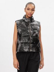 Liu Jo Sport Bezrękawnik TA4061 J4623 Czarny Regular Fit. Czarne kamizelki Liu Jo Sport, m, bez wzorów, z syntetyku, sportowe, bez ramiączek, bez kaptura. Za 399.99 zł.
