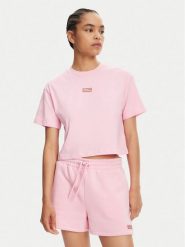 Hunter T-Shirt Abby HARW0059251 Różowy Boxy Fit. Czerwone t-shirty Hunter, l, bez wzorów, z bawełny, bez kołnierzyka, bez ramiączek. Za 59.99 zł.