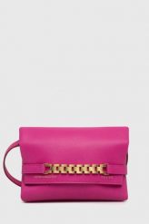 Victoria Beckham torebka skórzana kolor różowy. Czerwone kopertówki VICTORIA BECKHAM, bez wzorów, bez dodatków. Za 3,529.90 zł.
