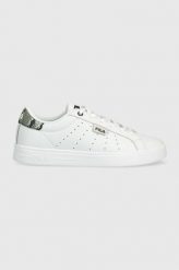 Fila sneakersy skórzane LUSSO kolor biały. Białe buty sportowe lifestyle Fila, bez wzorów, z gumy, sportowe, bez zapięcia. Za 329.99 zł.