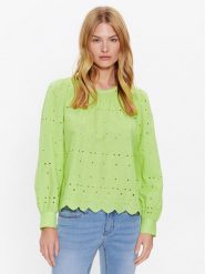 JDY Bluzka 15289327 Zielony Regular Fit. Zielone bluzki JDY, m, bez wzorów, z bawełny, bez kołnierzyka, bez ramiączek. Za 99.99 zł.