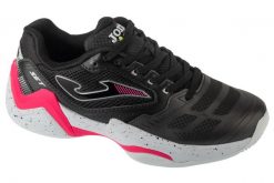Buty do tenisa damskie, Set Lady 25 TSELW. Czarne buty treningowe Joma, bez wzorów, z materiału, przed kostkę, bez zapięcia, tenisowe. Za 229.99 zł.