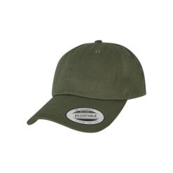 Czapka bejsbolówka Flexfit Low Profile Cotton. Zielone czapki z daszkiem FLEXFIT, bez wzorów, z bawełny. Za 68.15 zł.