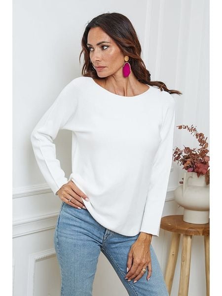 So Cachemire Sweter "Ianaz" w kolorze kremowym rozmiar: XL. Brązowe swetry So Cachemire, xl, bez wzorów, ze splotem, bez ramiączek. Za 170.47 zł.