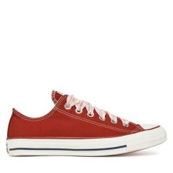 Trampki Converse. Czerwone trampki Converse, bez wzorów, retro, bez zapięcia. Za 219.99 zł.