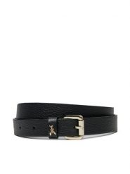 Patrizia Pepe Pasek Damski 8W0047/L001-K118 Czarny. Czarne paski Patrizia Pepe, bez wzorów, ze skóry. Za 449.99 zł.