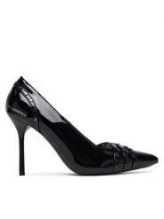 KARL LAGERFELD Szpilki Sarabande KL30927 Czarny. Czarne szpilki KARL LAGERFELD, bez wzorów, ze skóry, bez obcasa, na szpilce, bez zapięcia. Za 879.99 zł.