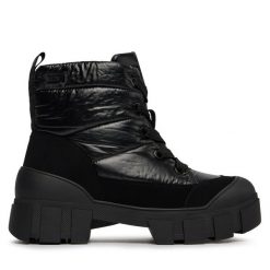 Śniegowce Caprice. Czarne śniegowce Caprice, bez wzorów, bez zapięcia. Za 649.99 zł.