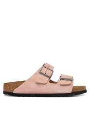 Birkenstock Klapki Arizona 1031651 Różowy. Czerwone klapki Birkenstock, bez wzorów, ze skóry, bez obcasa, bez zapięcia. Za 509.99 zł.