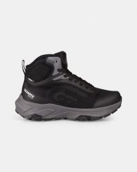 Uniseksowe wysokie buty trekkingowe Kilpi PINUT HIGH WP-U. Czarne trekkingi Kilpi, bez wzorów, bez zapięcia. Za 370.41 zł.