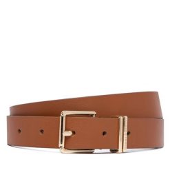 Pasek Tommy Hilfiger. Brązowe paski Tommy Hilfiger, bez wzorów. Za 229.99 zł.