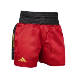 Szorty bokserskie adidas BX3-Pro. Czerwone szorty adidas, bez wzorów, sportowe. Za 227.00 zł.