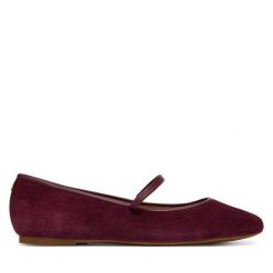 Baleriny LAUREN RALPH LAUREN. Czerwone baleriny Lauren Ralph Lauren, bez wzorów, bez obcasa, bez zapięcia. Za 599.99 zł.
