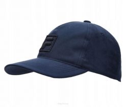 Czapka tenisowa Fila Cap Max granatowa. Niebieskie czapki z daszkiem Fila, bez wzorów, z materiału, eleganckie. Za 79.00 zł.