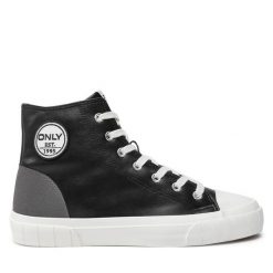 Trampki ONLY Shoes. Czarne trampki ONLY SHOES, bez wzorów, bez zapięcia. Za 119.99 zł.