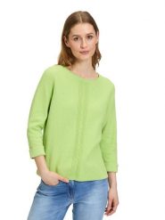 Betty Barclay Sweter w kolorze jasnozielonym rozmiar: 36. Zielone swetry Betty Barclay, bez wzorów, z bawełny, bez ramiączek. Za 113.99 zł.