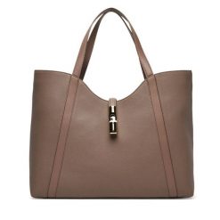 Torebka Furla. Szare shopper bag Furla, bez wzorów, bez dodatków. Za 1,099.00 zł.