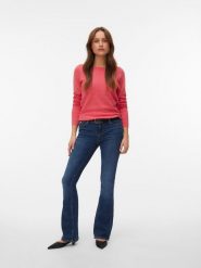 Vero Moda Sweter w kolorze różowym rozmiar: M. Różowe swetry Vero Moda, m, bez wzorów, z bawełny, bez ramiączek. Za 82.99 zł.