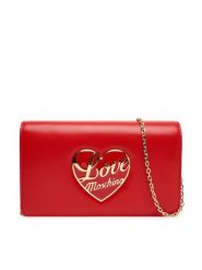 LOVE MOSCHINO Torebka JC4186PP1NLP0500 Czerwony. Czerwone kopertówki Love Moschino, bez wzorów, ze skóry, wizytowe, bez dodatków. Za 579.99 zł.